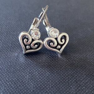 Brighton Alcazar mini heart leverback earrings